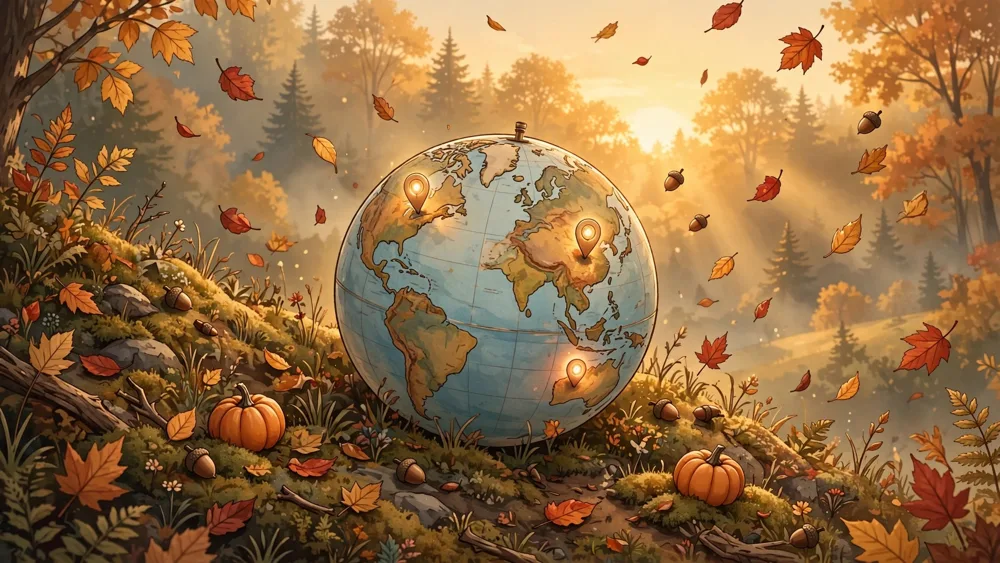 Autumn populated map preview