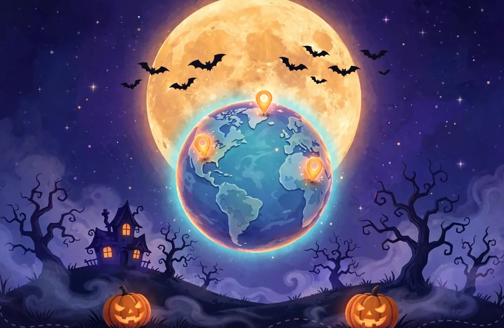 Spooky populated map preview